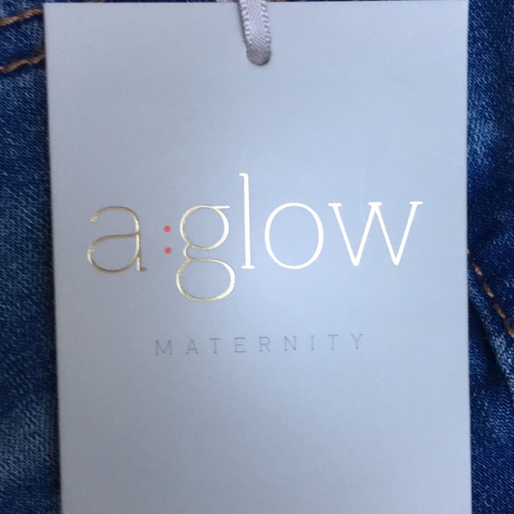 Aglow Maternity 12L skinny jeans w/full band NWT! - Picture 3 of 7